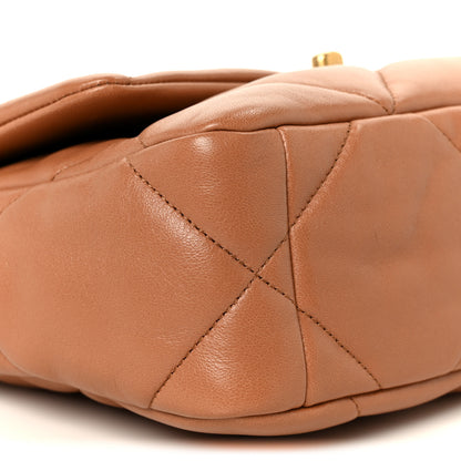 Chanel Lambskin Quilted Medium Chanel 19 Flap Brown 9 of 10