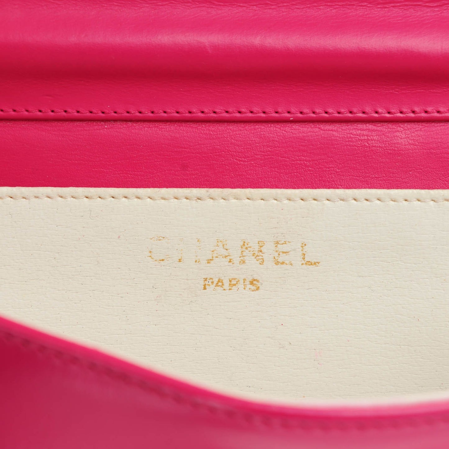 Lambskin Quilted Small Evening Flap Pink