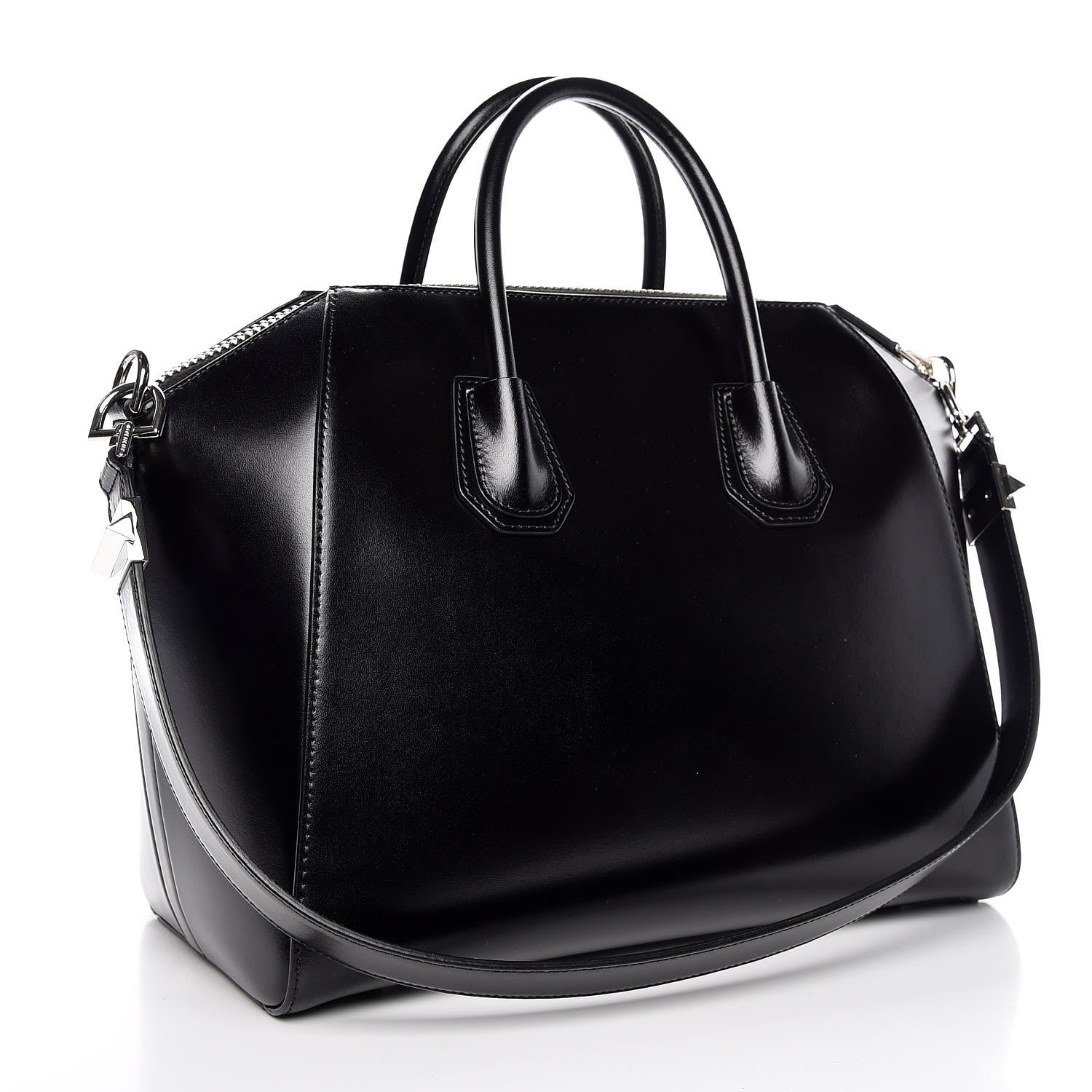 Givenchy Shiny Lord Calfskin Medium Antigona Black 3 of 7