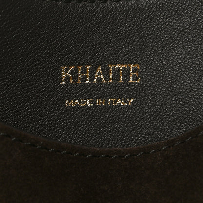 Khaite Suede Calfskin Medium Lotus Tote Coffee 6 of 9
