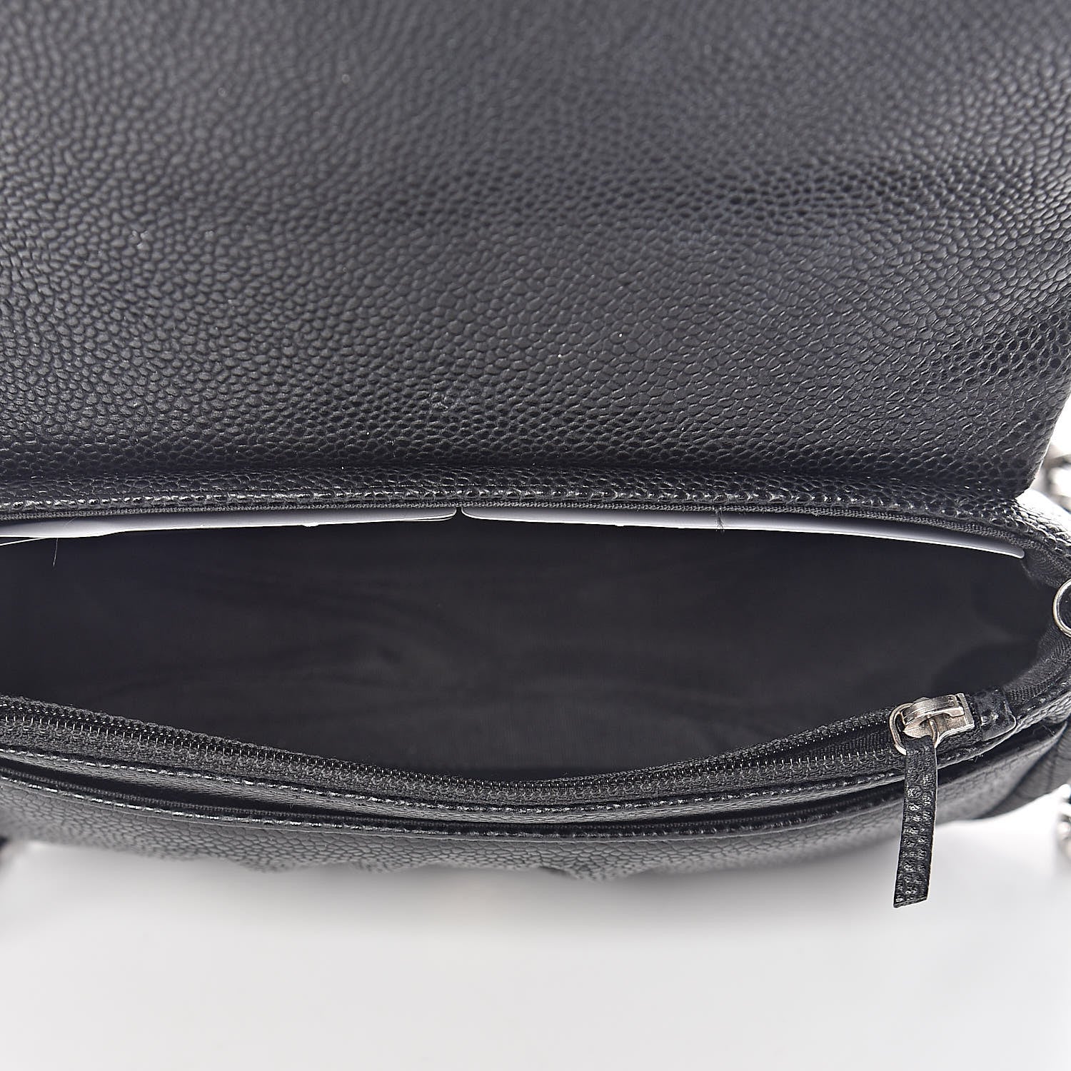 Chanel Caviar Half Moon Wallet On Chain WOC Black 5 of 13