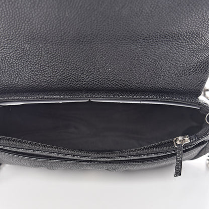 Chanel Caviar Half Moon Wallet On Chain WOC Black 5 of 13