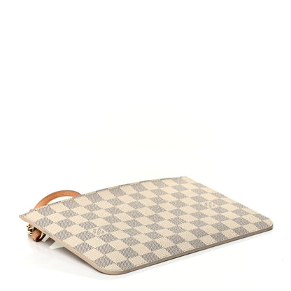 Louis Vuitton Damier Azur Neverfull MM GM Pochette Rose Ballerine 4 of 7