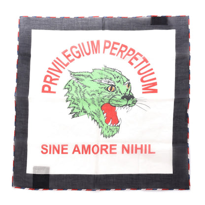 Gucci Cotton Panther Face Pocket Square 1 of 4