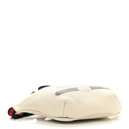 Gucci Grained Calfskin Small Logo Belt Bag White 4 of 9