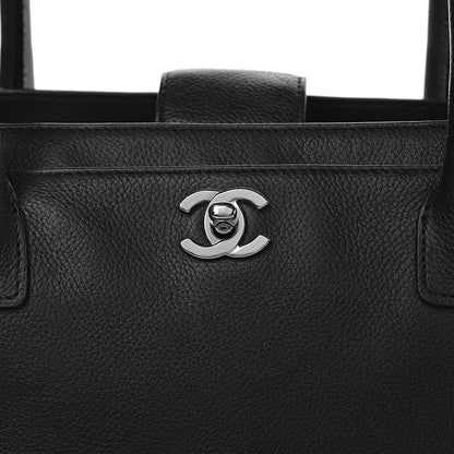 Chanel Calfskin Cerf Executive Shopper Tote Black 12 of 12
