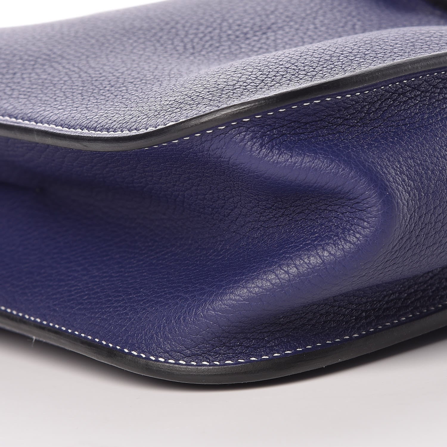 Hermes Taurillon Clemence Halzan 31 GM Bleu Encre 9 of 10