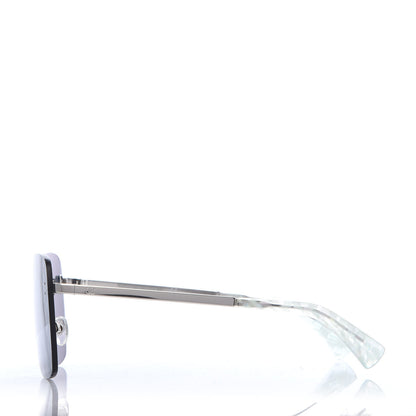 Chanel Metal Shield Runway Sunglasses 4215 Metallic Blue 3 of 8