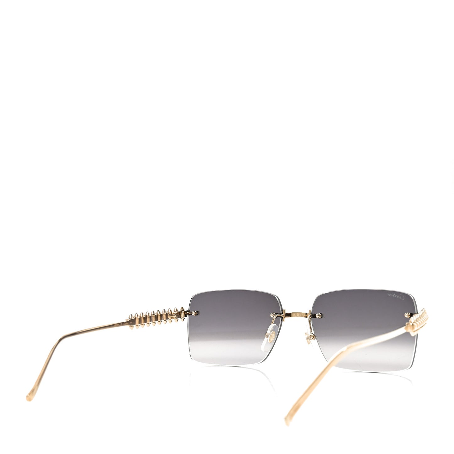 Clash De Cartier Square Sunglasses CT0545S Grey Gold