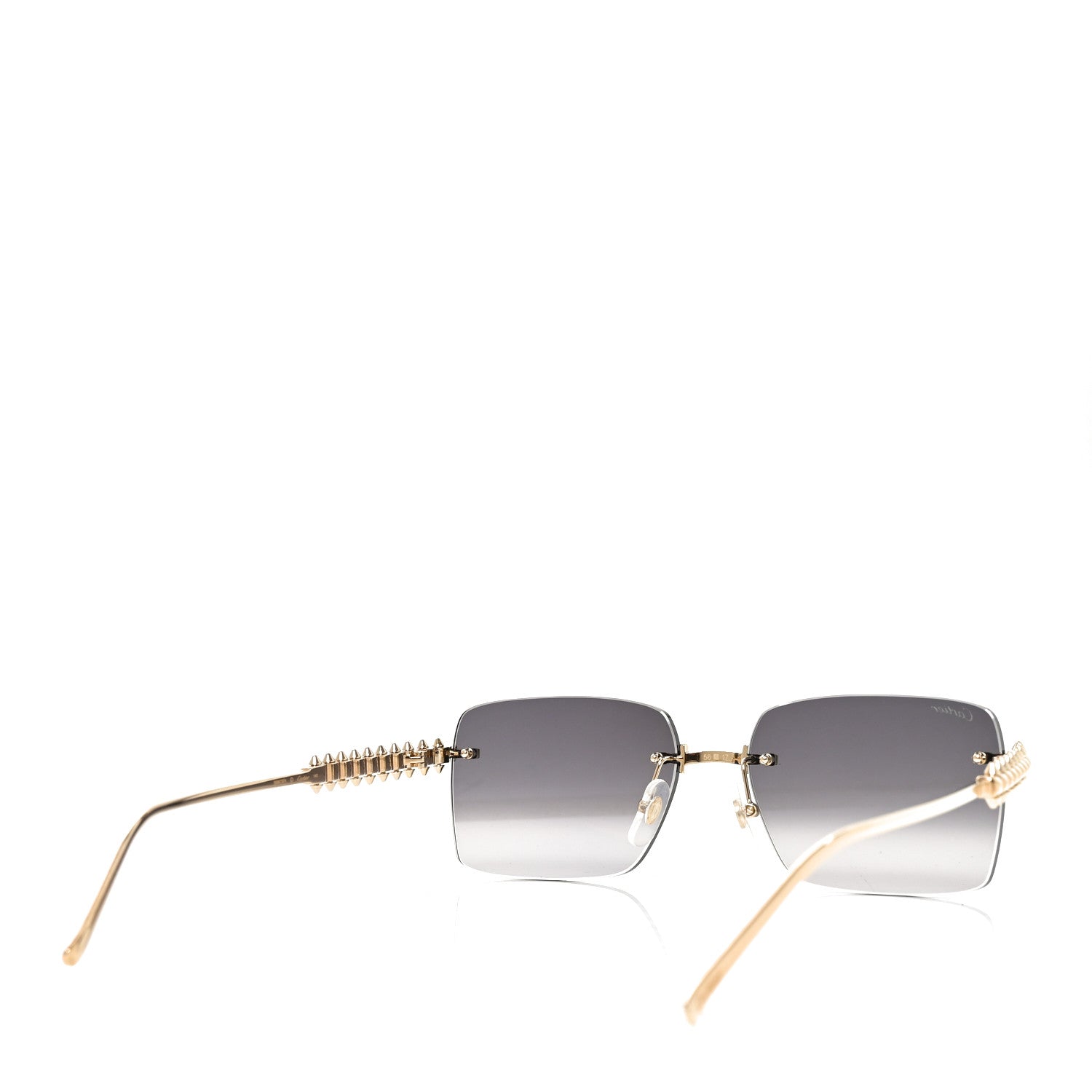 Cartier Clash De Cartier Square Sunglasses CT0545S Grey Gold 4 of 7