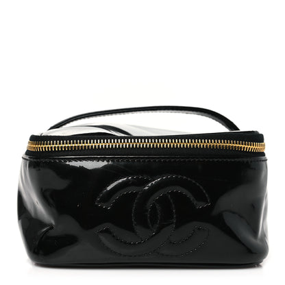 Chanel Patent Vanity Cosmetic Case Black 1 of 10