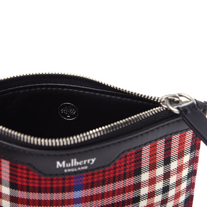 Mulberry Tartan Canvas Zip Coin Purse Scarlet 6 of 8
