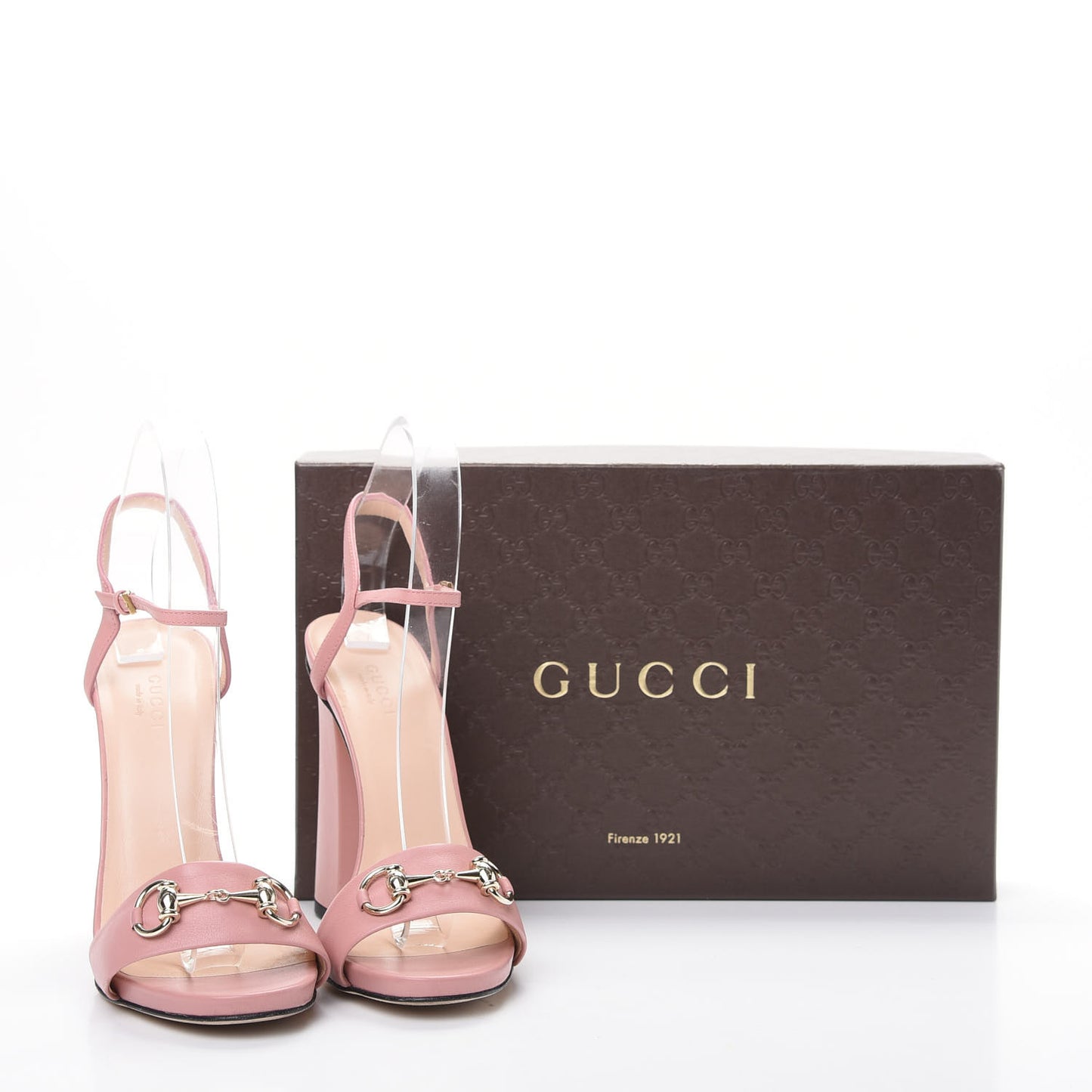 Calfskin Miro Soft Horsebit High Heel Sandals 38 Soft Pink