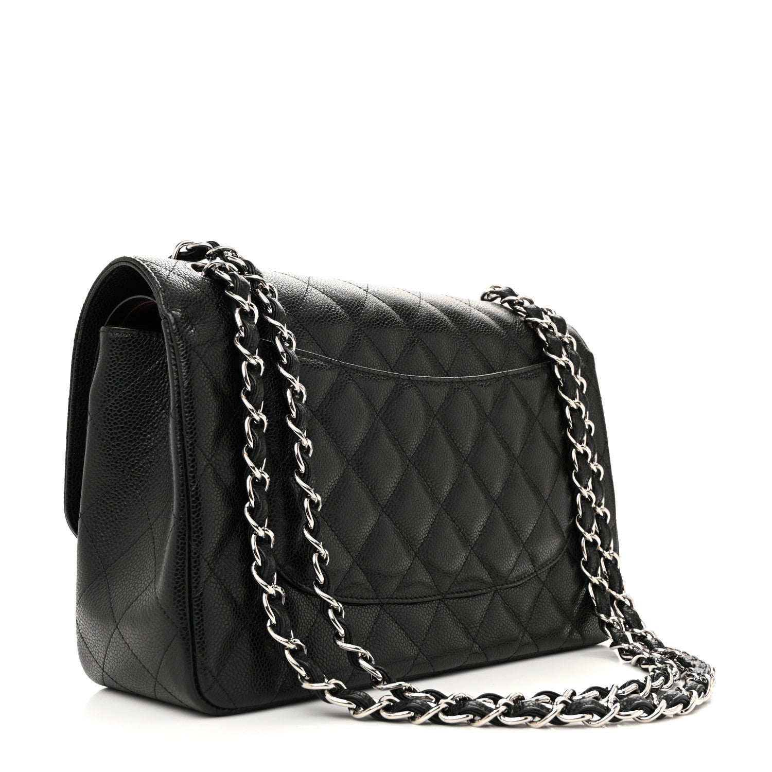Chanel Caviar Quilted Jumbo Double Flap Black 3 of 12