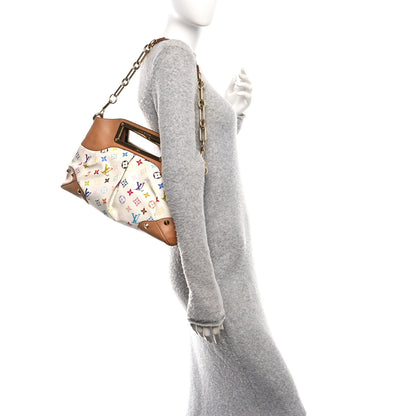 Louis Vuitton Monogram Multicolor Judy MM White 2 of 9