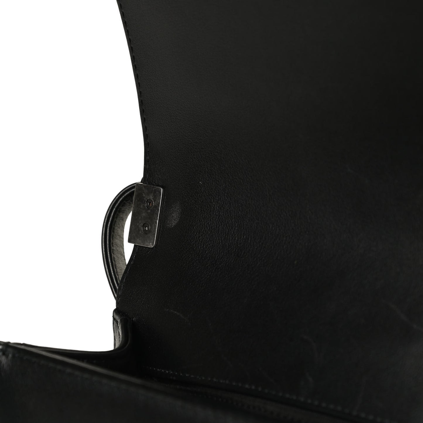 Lambskin Quilted Medium Boy Flap Black