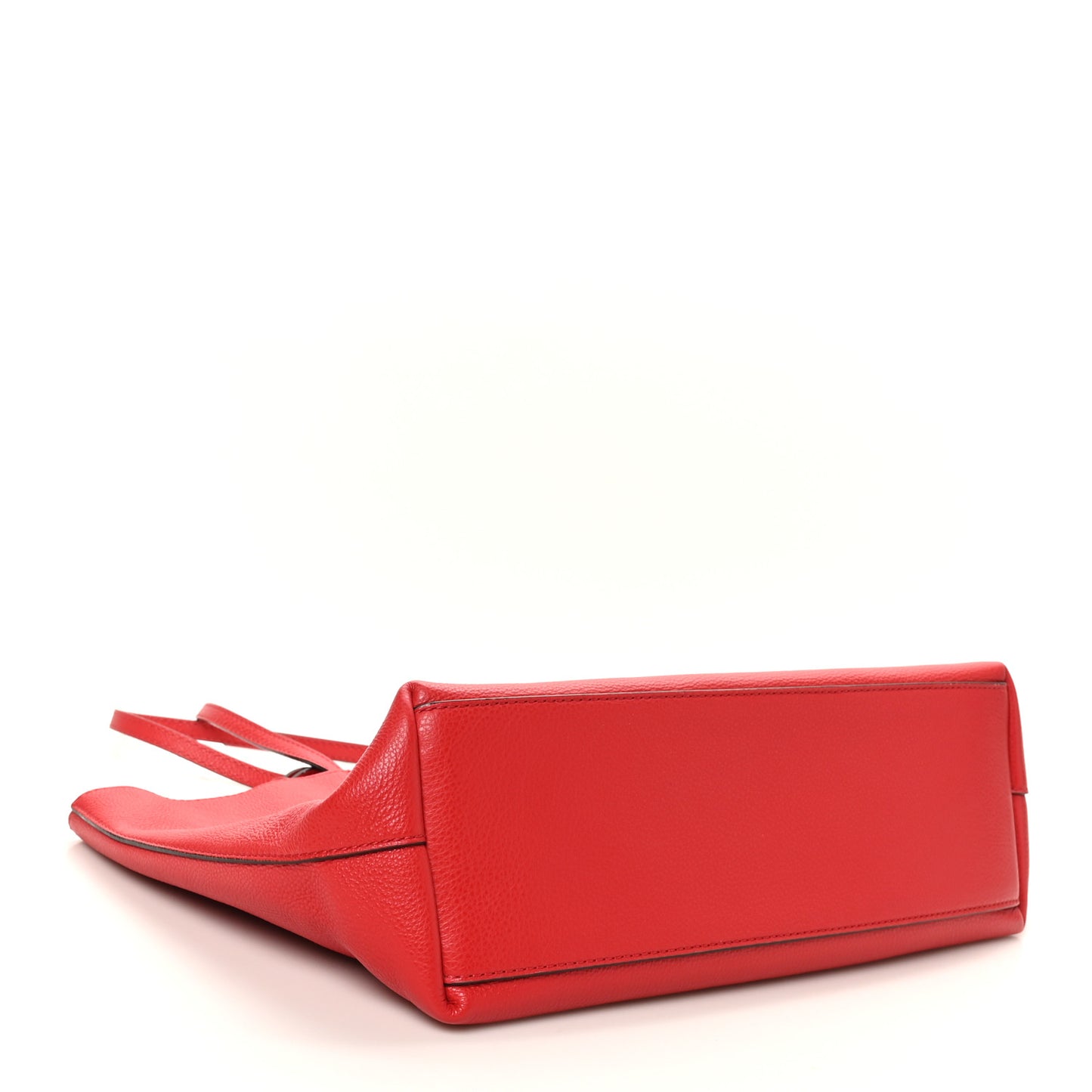 Grainy Calfskin Nine2Five East West Tote Red