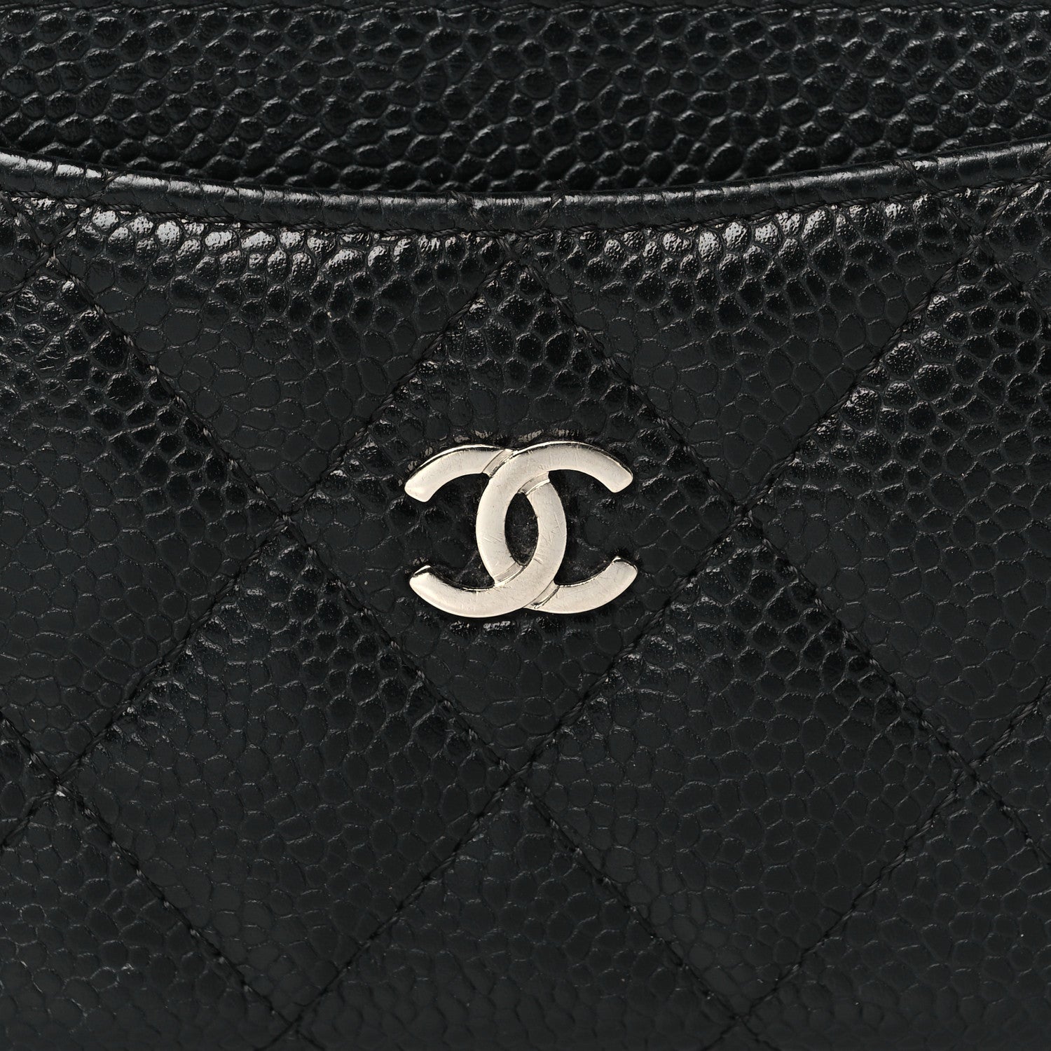 Chanel Caviar Quilted Card Holder Black 9 of 9