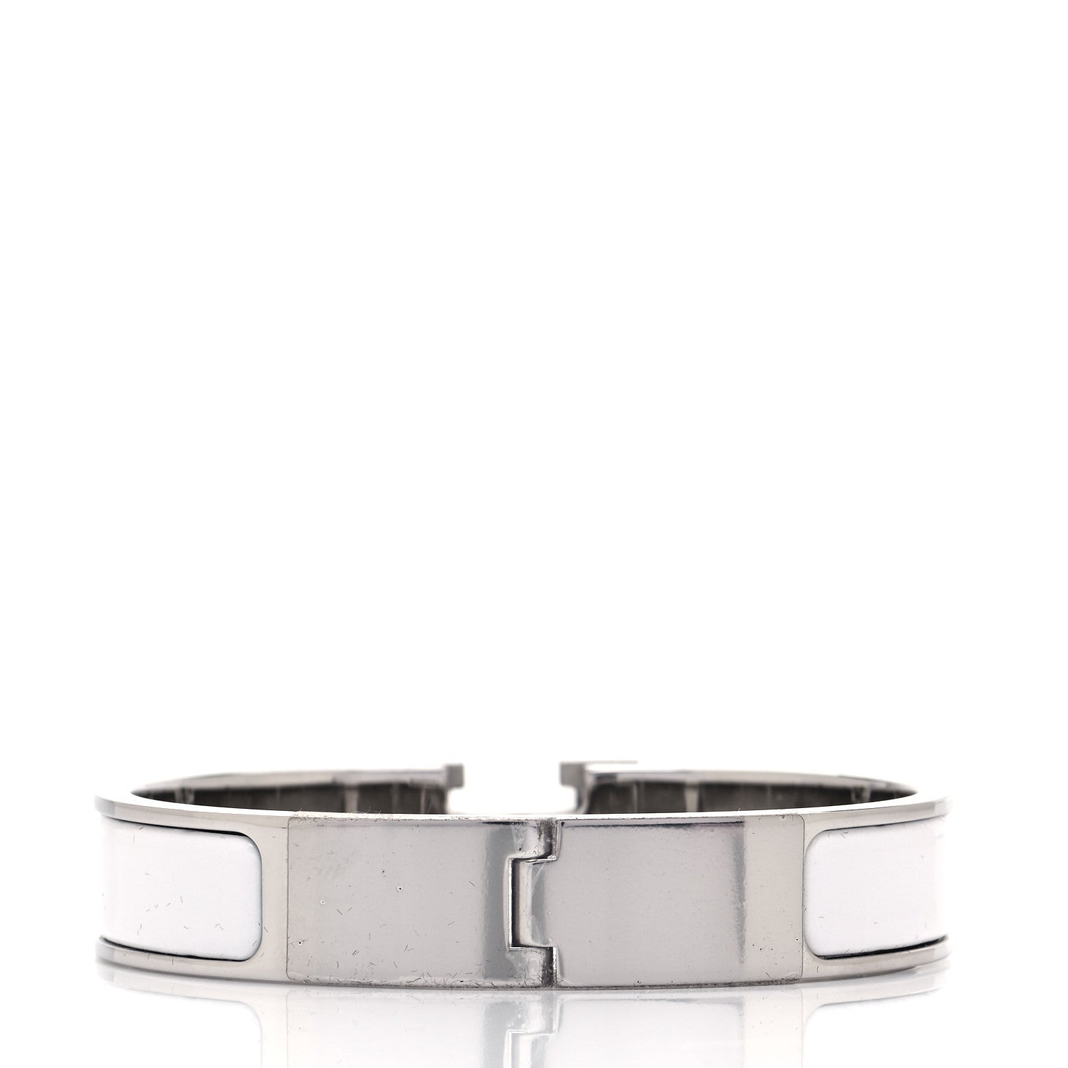 Hermes Enamel Narrow Clic Clac H Bracelet PM White 3 of 7
