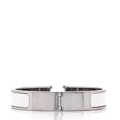 Hermes Enamel Narrow Clic Clac H Bracelet PM White 3 of 7
