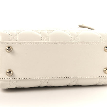 Christian Dior Lambskin Cannage Mini Lady Dior White 16 of 16