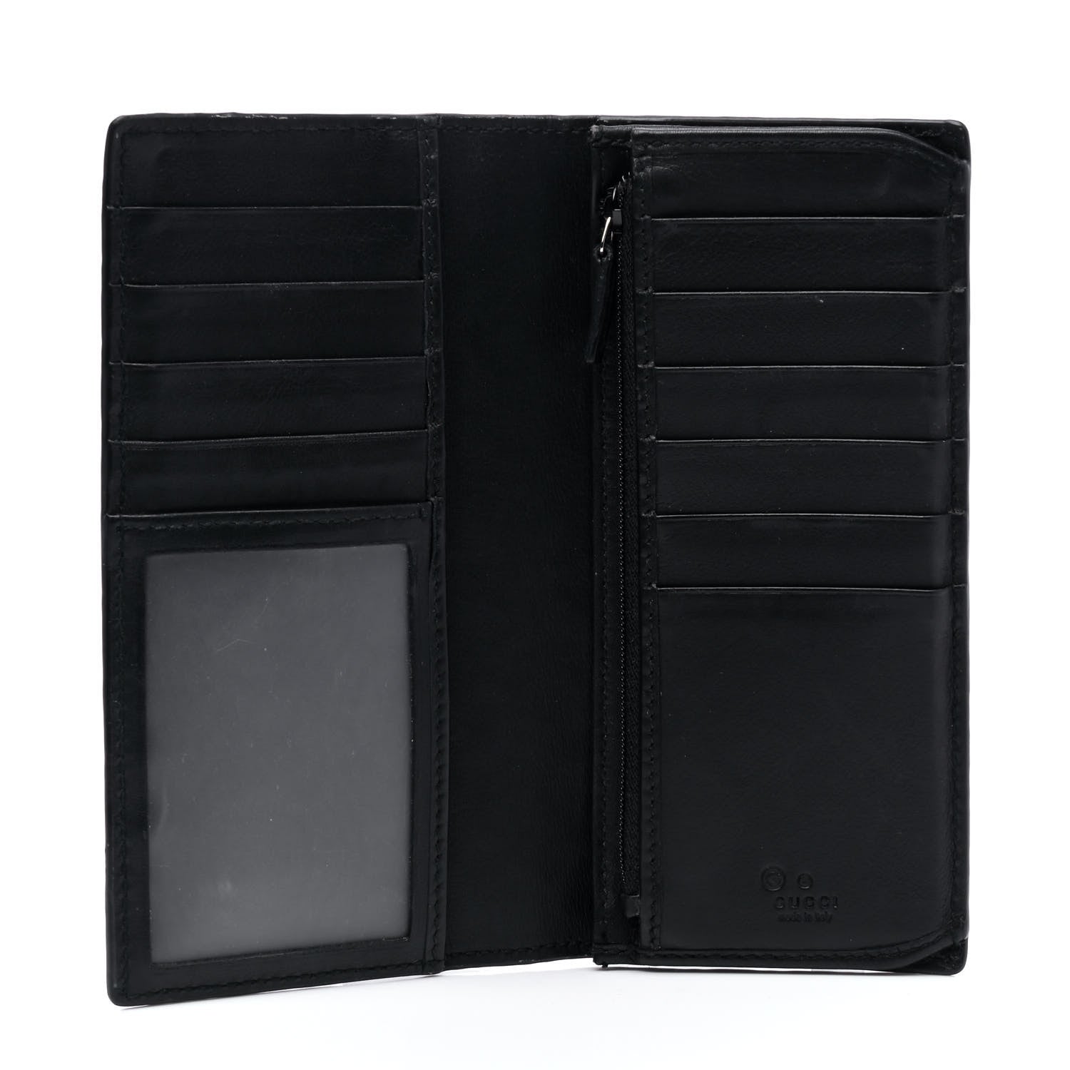 Gucci Microguccissima Bi-Fold Organizer Wallet Black 3 of 5
