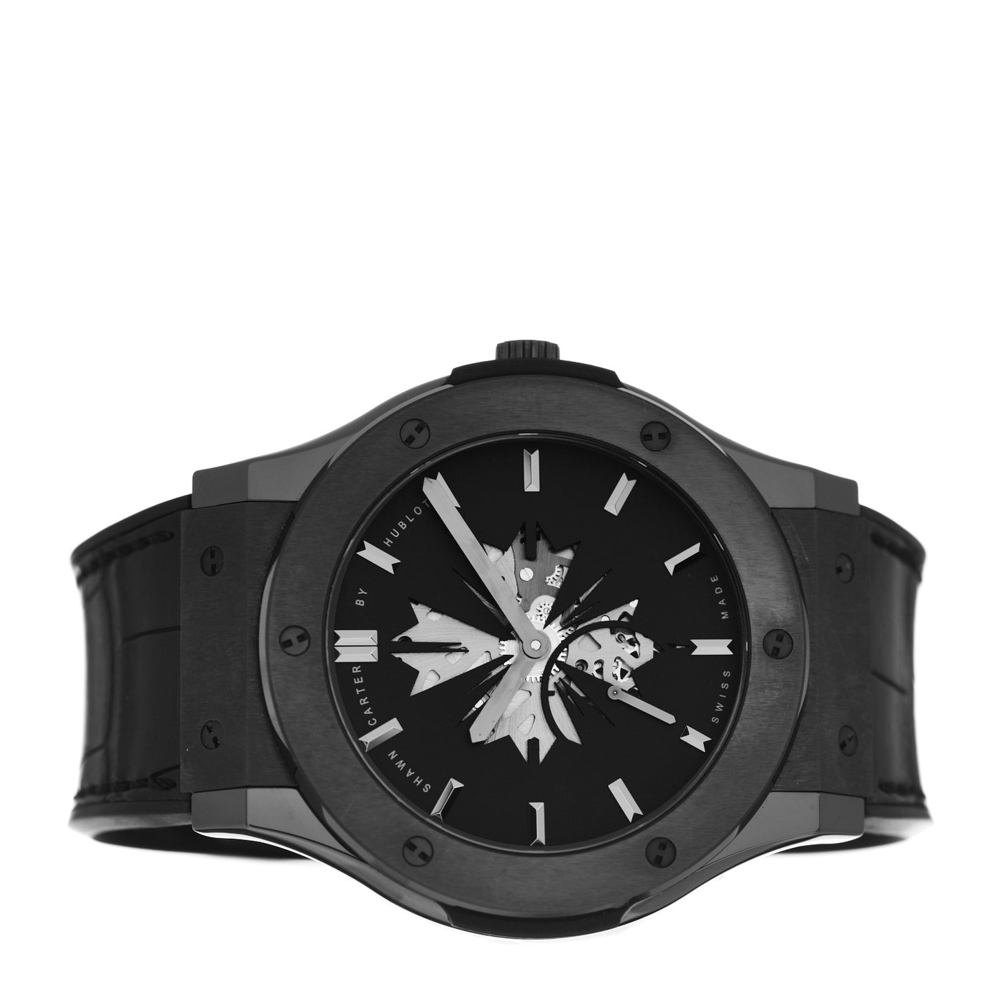 Ceramic Alligator 45mm Classic Fusion Black Magic Limited Edition "Shawn Carter" Automatic Watch Black 515.CM.1040.LR.SHC13