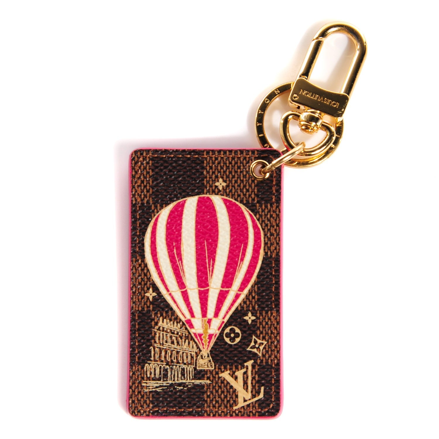 Louis Vuitton Damier Ebene Illustre Air Balloon Bag Charm Grenade 1 of 6