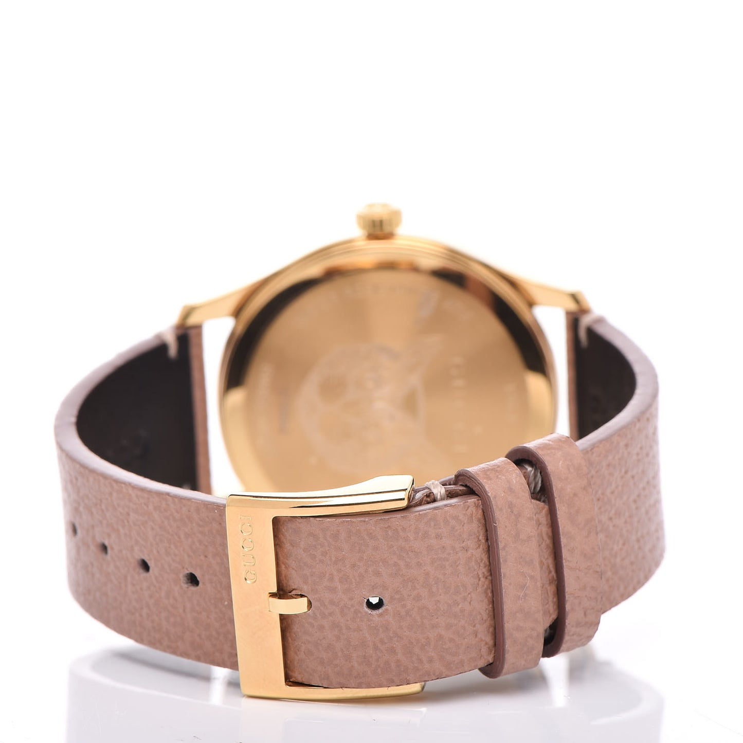 Stainless Steel Calfskin 38mm G-Timeless Moth Quartz Watch Brown