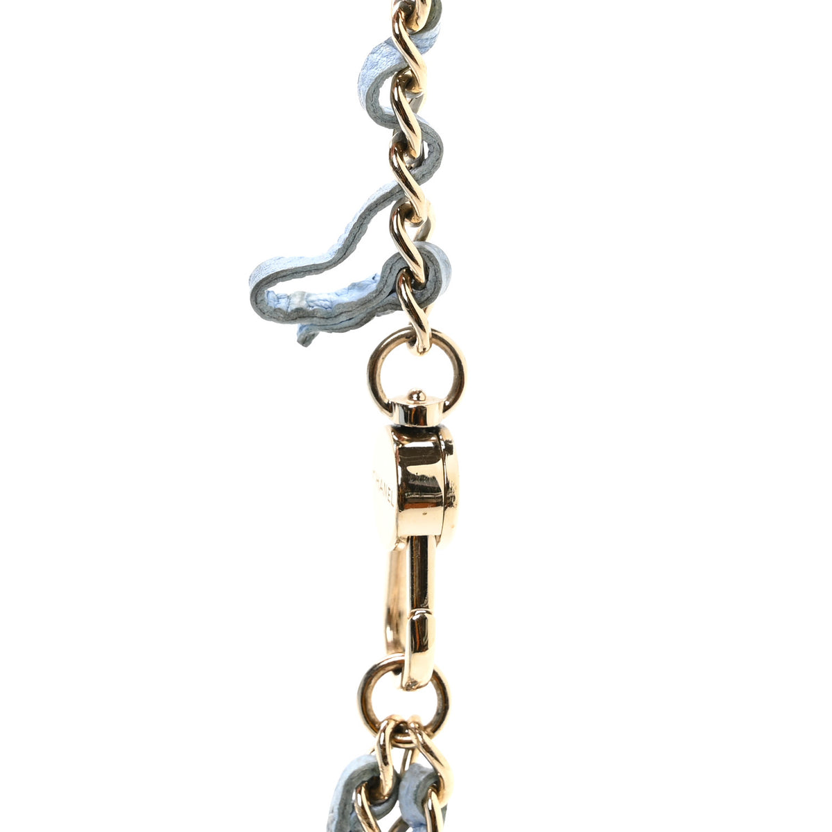 Chanel Caviar Quilted Mini Chain Belt Bag Light Blue 12 of 12