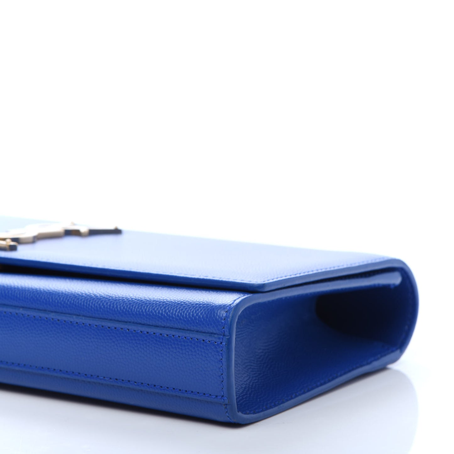 Grain De Poudre Classic Monogram Cassandre Clutch Blue Majorelle