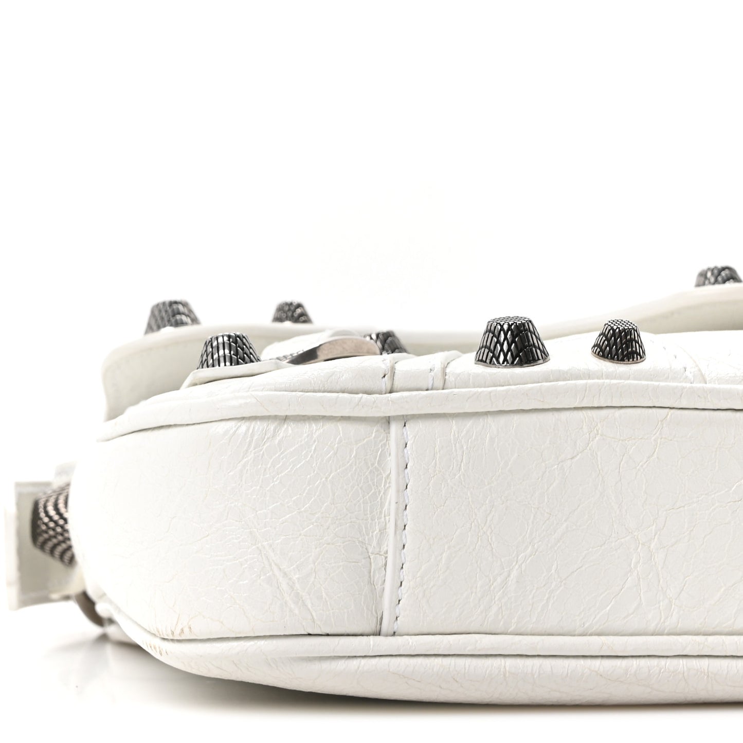 Agneau Arena Small Le Cagole Sling Bag Optic White