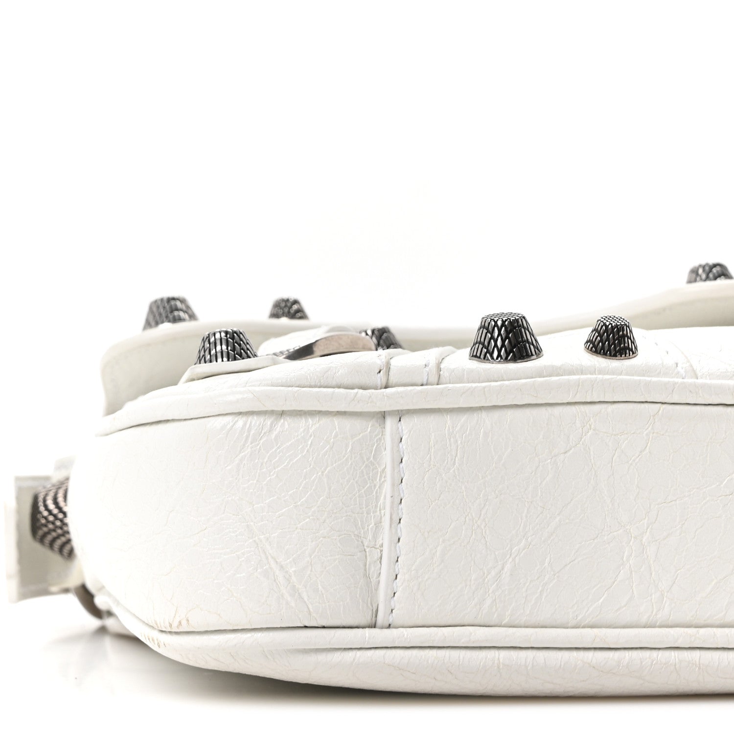 Balenciaga Agneau Arena Small Le Cagole Sling Bag Optic White 9 of 10