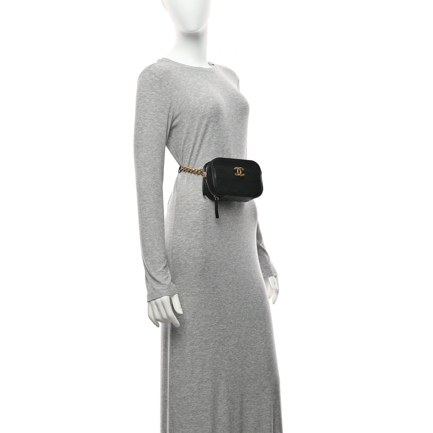 Chanel Caviar Quilted Belt Bag Black 2 of 10
