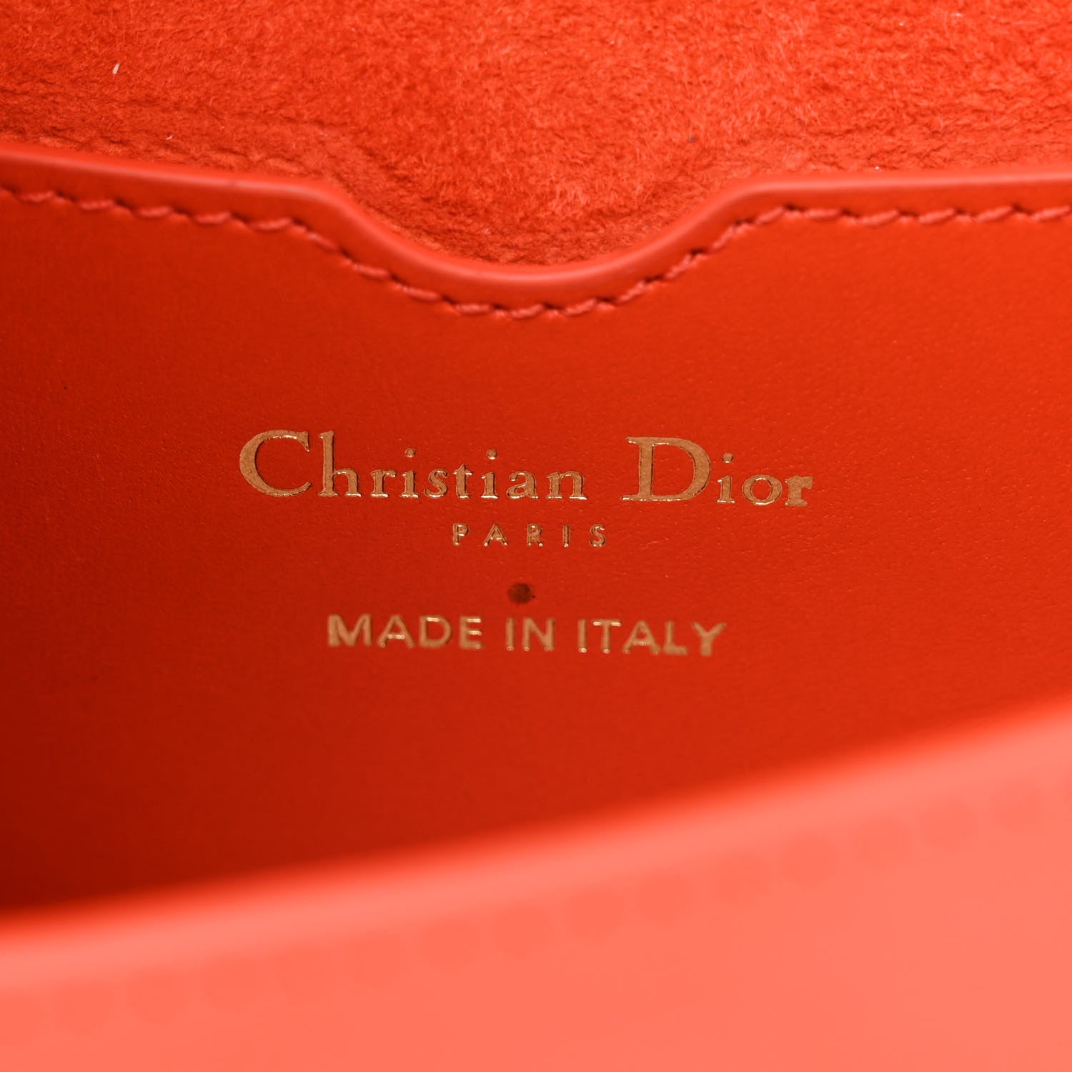 Christian Dior Box Calfskin East West Bobby Bag Orange 6 of 10