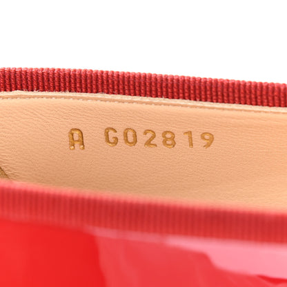Chanel Patent Calfskin CC Cap Toe Ballerina Flats 38.5 Red 8 of 8