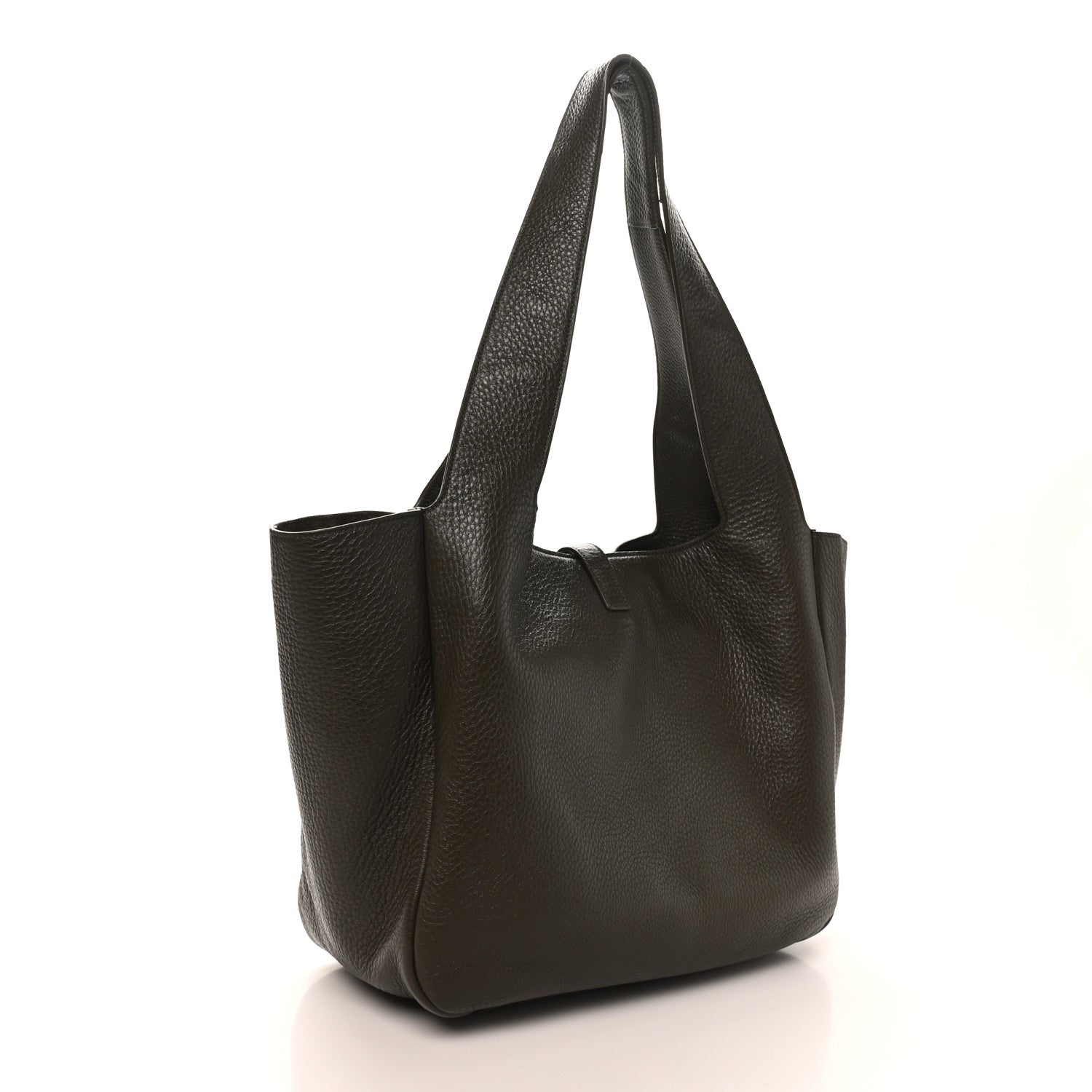 Saint Laurent Grained Deerskin Bea Tote Musk 3 of 9