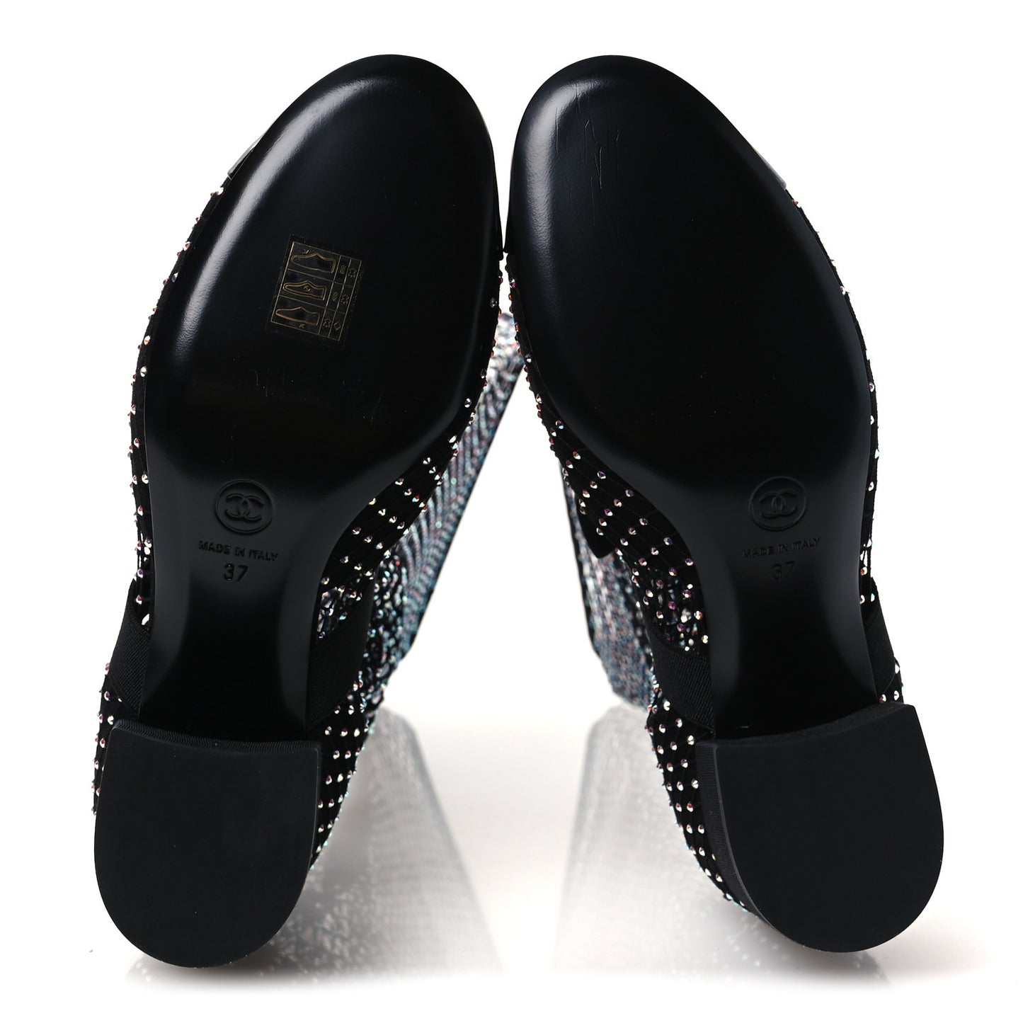Resille Strass Kid Suede Patent Mary Jane Short Boots 37 Black
