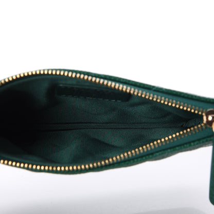 Chanel Caviar Quilted Small Cosmetic Case Green 5 of 7