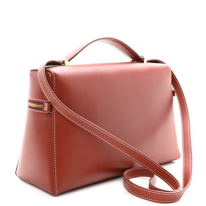 Loro Piana Saddle Calfskin Extra Bag L27 Deep Kummel 3 of 9