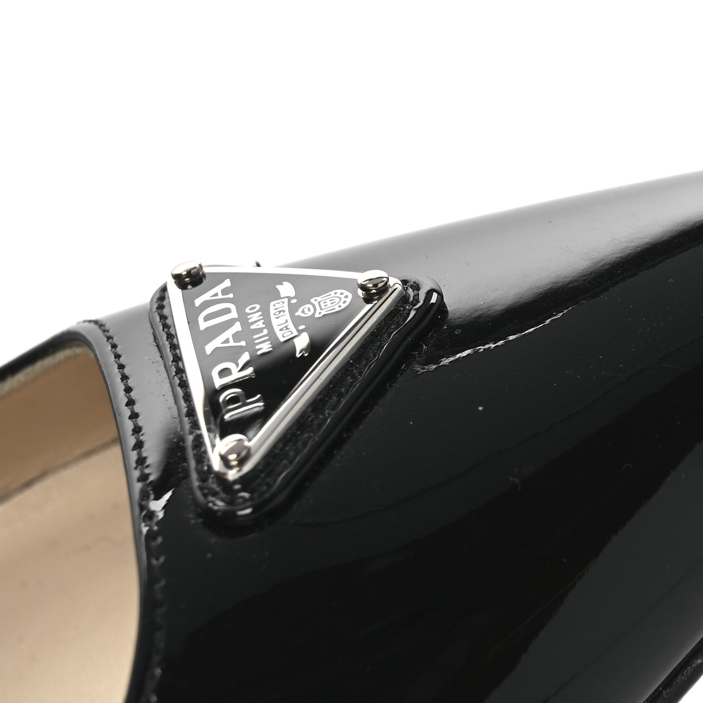 Spazzolato Triangle Pointed Toe Pumps 35 Black