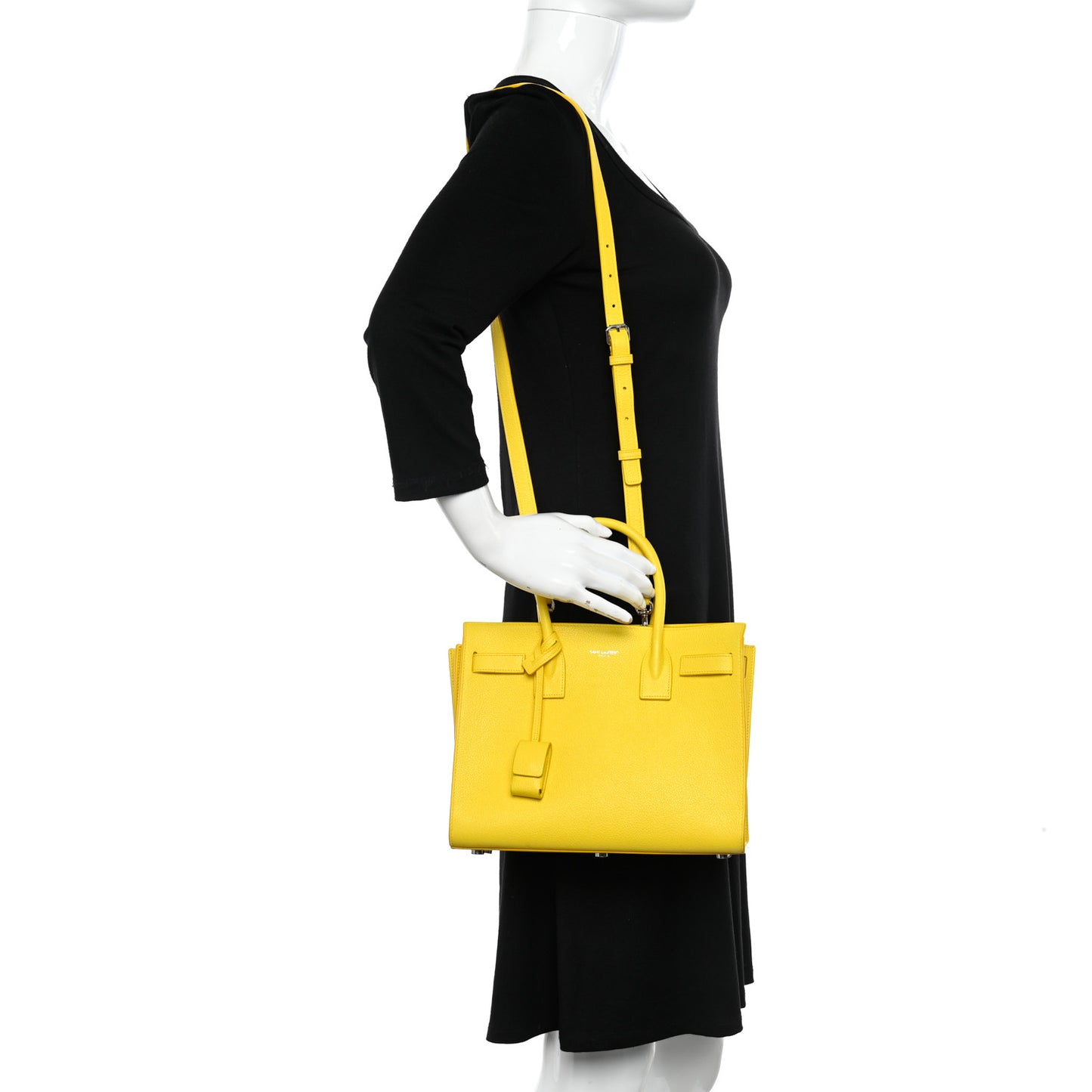Calfskin Baby Sac De Jour Bag Yellow