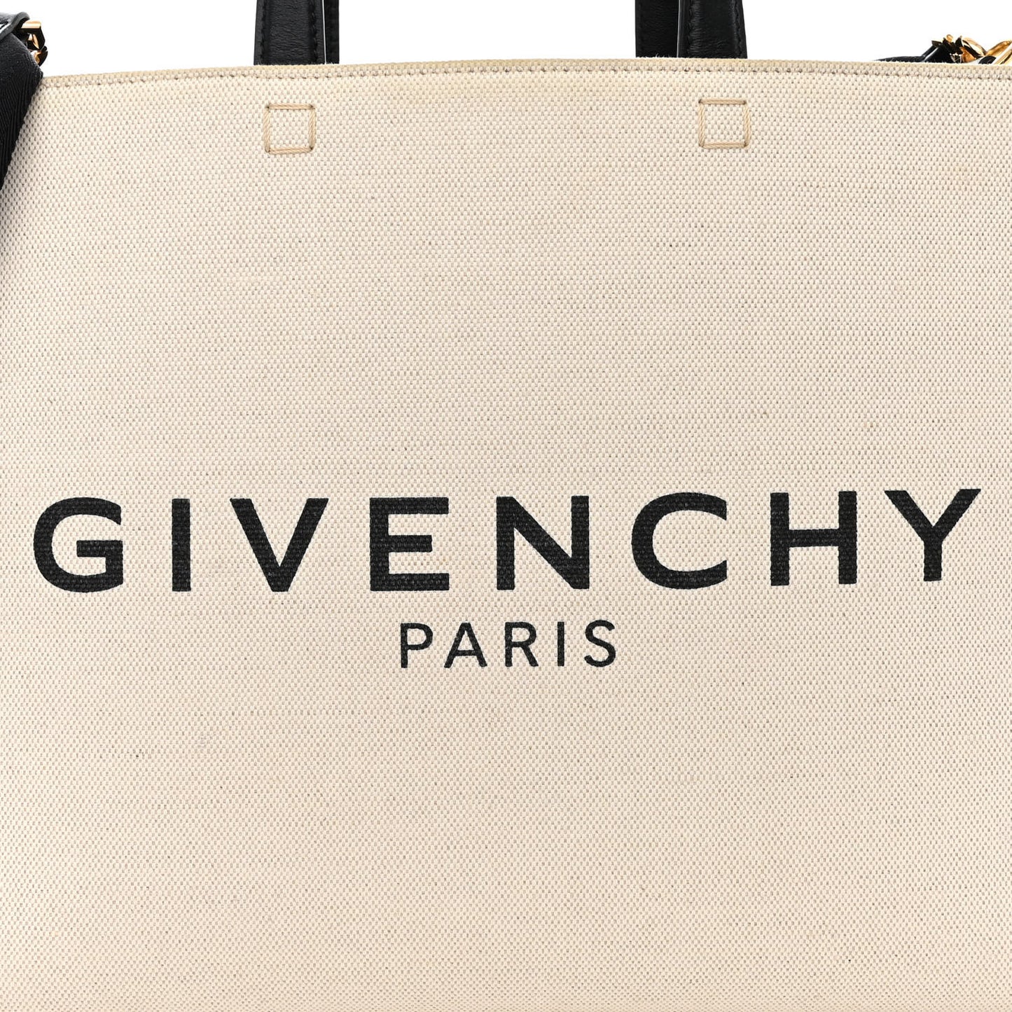 Canvas Logo 4G Embossed Medium Tote Beige Black