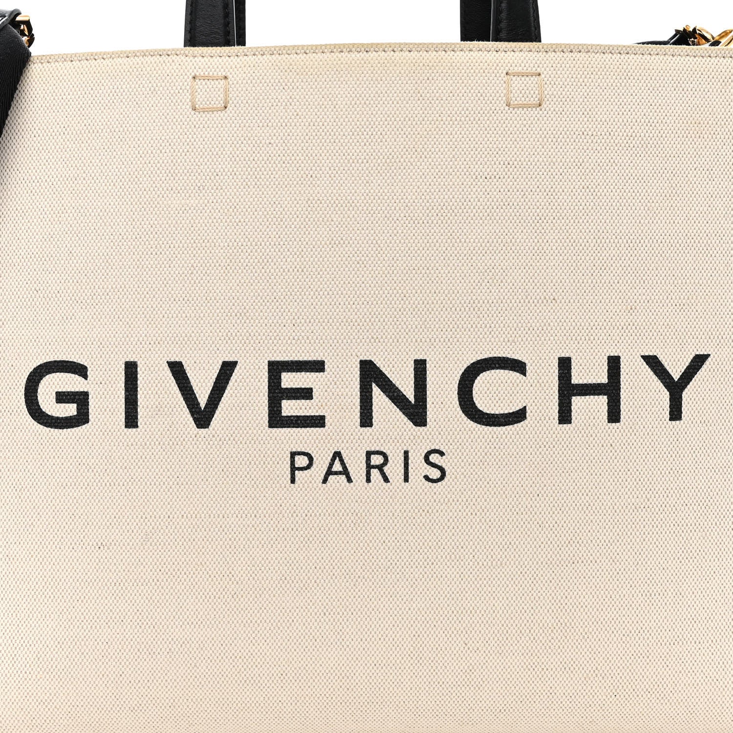 Givenchy Canvas Logo 4G Embossed Medium Tote Beige Black 8 of 14