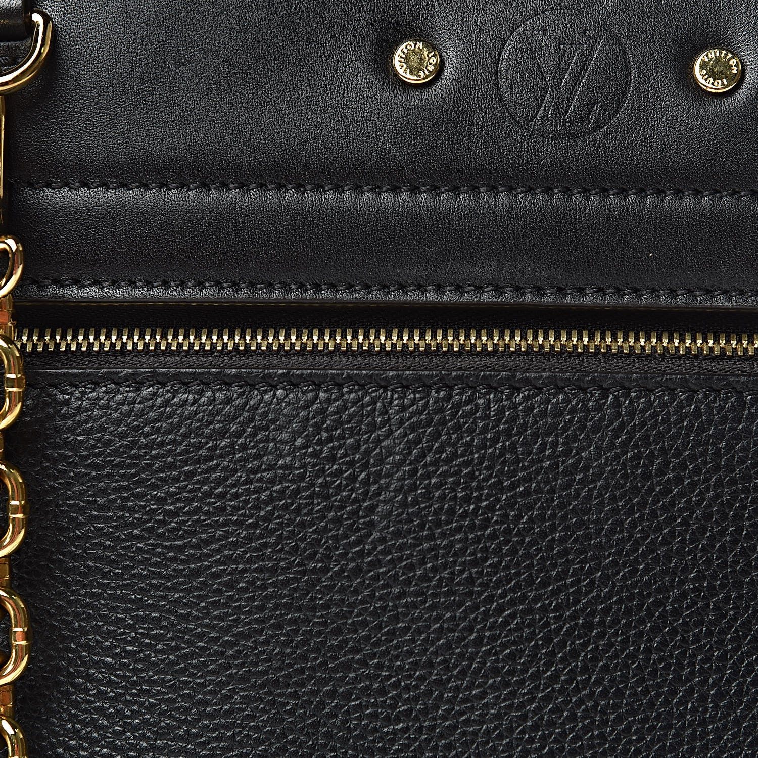 Louis Vuitton Calfskin Taurillon Studded City Steamer One Handle Bag Black 9 of 13