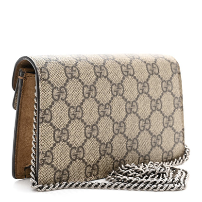 Gucci GG Supreme Monogram Super Mini Dionysus Shoulder Bag Taupe 3 of 10