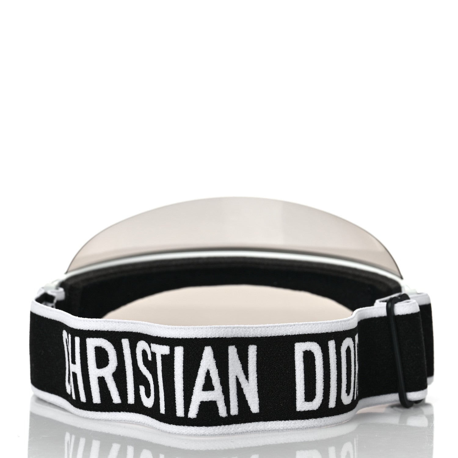 Christian Dior Mirrored DiorClub1 Sun Visor White Black 2 of 3
