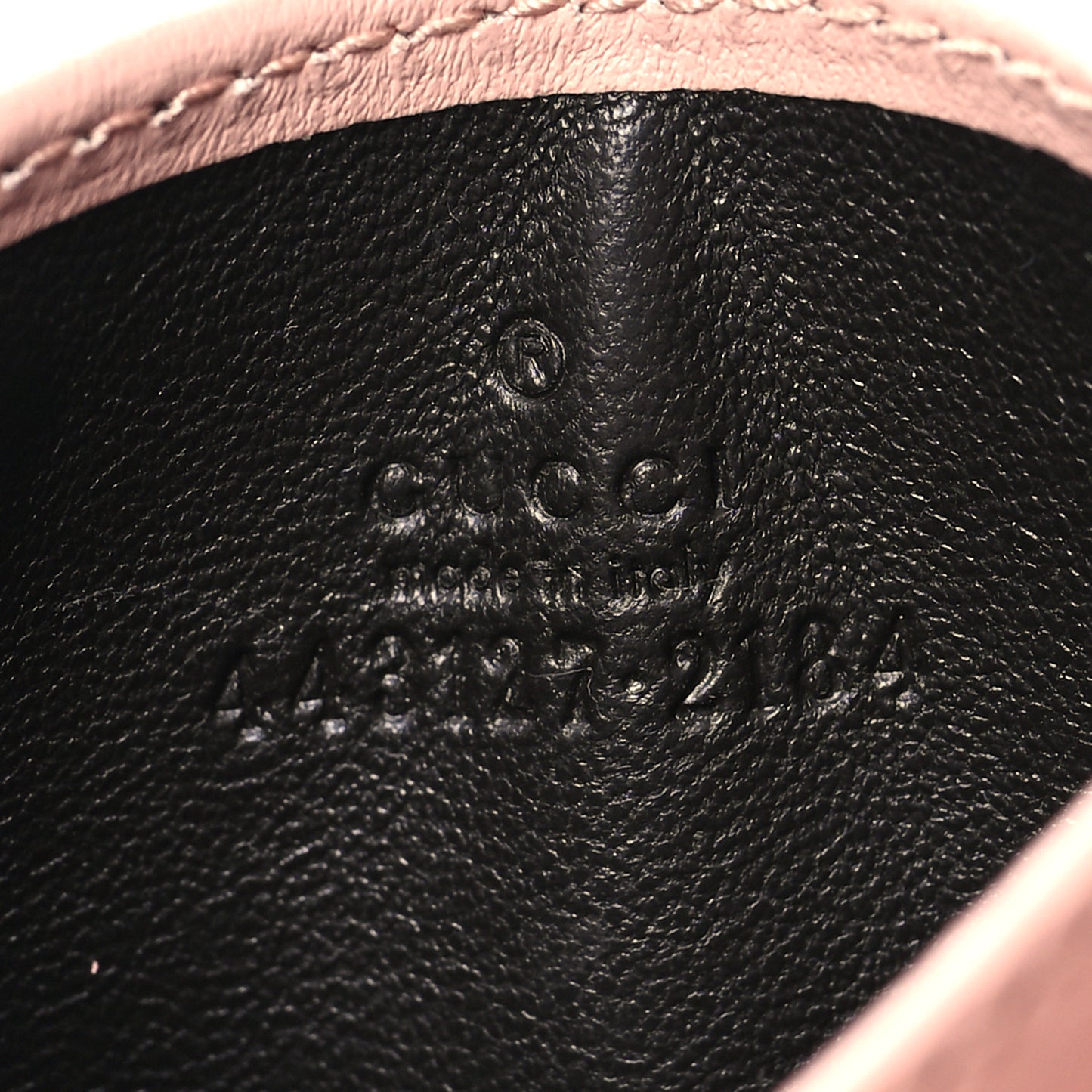 Calfskin Matelasse GG Marmont Card Holder Perfect Pink