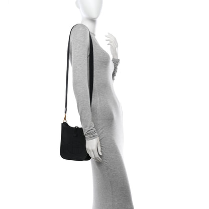 Hermes Taurillon Clemence Evelyne TPM Black 2 of 11