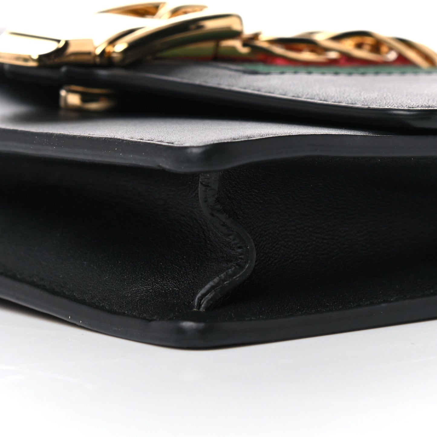 Calfskin Super Mini Sylvie Chain Shoulder Bag Black